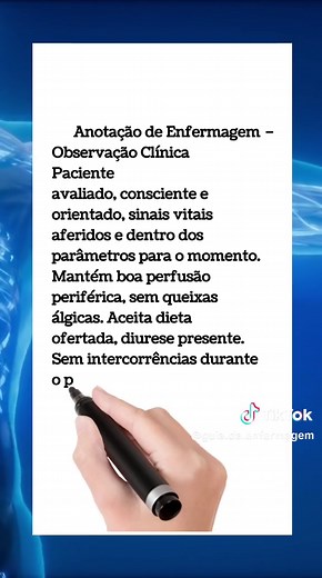 Evolução de Enfermagem: Anotações e Cuidados ao Paciente