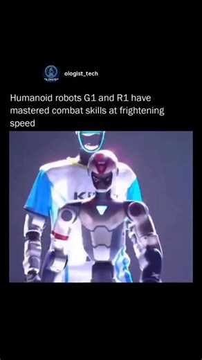 science& technology on Instagram: "Humanoid Robots That Move Like Martial Arts Masters 😯 Nitree Robotics has engineered humanoid robots that move with the precision of trained martial artists. The G1 model, weighing 35 kilograms, is the first humanoid robot to perform a standing side flip, powered by its 23 highly advanced joints. It executes Kung Fu stances, spinning roundhouse kicks, sweeping leg trips, and even regains balance instantly when pushed. Its lighter sibling, the R1, takes agility