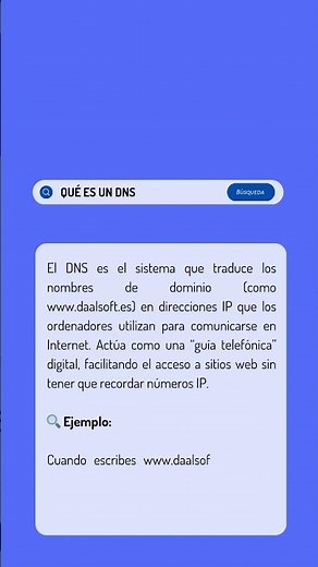 ¿Qué es un DNS? #dns #informática #glosarioinformático