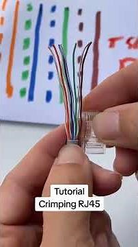 Tutorial crimping RJ45 #crimping #rj45 #kabel #utpcat