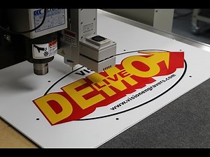 Making a Coroplast Demo Sign with Vinyl Graphic on the Vision VR48 4'x8' CNC Router Engraver