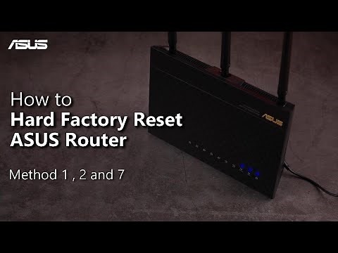 How to Hard Factory Reset ASUS Router? (Method 1,2 and 7) | ASUS SUPPORT