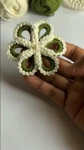 🌼👌🏻Wow Amazing 🌼Very Easy Crochet Flower pattern for beginners 🌼#trending #shorts #viral