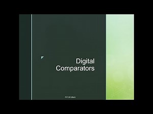 Digital Electronics: Digital Comparator