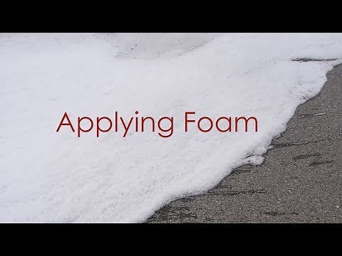Applying Foam