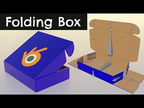 Modeling 3D Mockup And Folding Box Packaging Animation | Blender 4.1 Tutorial