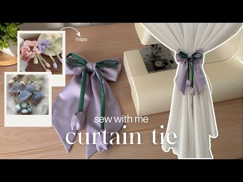 Sewing a Curtain Tie | Step-by-step easy tutorial