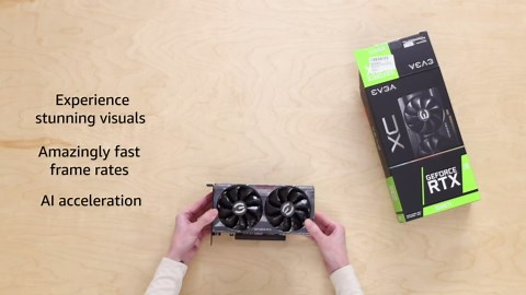 EVGA GeForce RTX 3060 Ti XC Gaming, 08G-P5-3663-KL, 8GB GDDR6, Metal Backplate, LHR