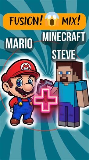 What Happens If Mario Fuses with Minecraft Steve! 🤯