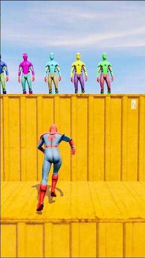 GTA 5 Epic Water Ragdolls Spiderman Jump/Fails Ep 1457 #shorts