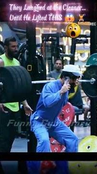 Elite Powerlifter Pretends to Be a Cleaner...Then Shocks Everyone 😳💪 Funny Gym Diary