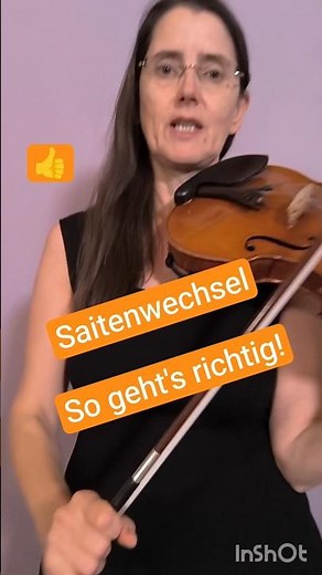 Geige spielen: Saitenwechsel-Technik für Geschwindigkeit 🎻 #violine #geige #geigenunterricht #shorts