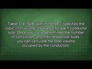 Understanding Electrical Box Fill Calculations and NEC Table 314.16(A)