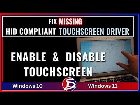 NEW: Enable & Disable TouchScreen, Fix HID-Compliant Touch Screen Missing in Windows 10 and 11 PC