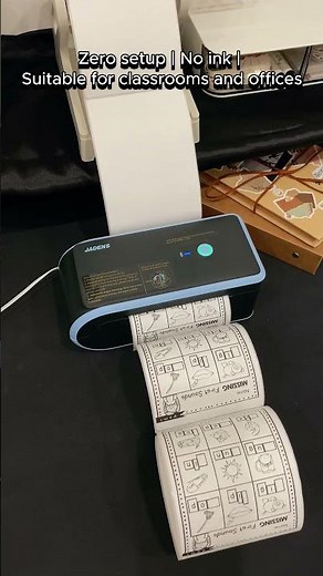 JADNES | C10 Thermal Label Printer - Ideal for Class and Office