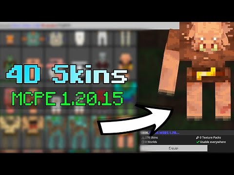 4D/5D Skin Pack for Minecraft PE 1.20.15 | Working on Servers | OFFICIAL