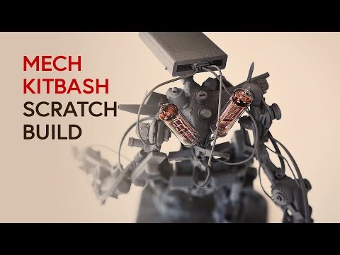 Scratch-Built Mech Robot | Handcrafted Kitbash Using Old Radio Details