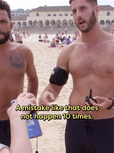 A woman's worst nightmare at the beach 😳 #fyp #bondirescue #bondibeach