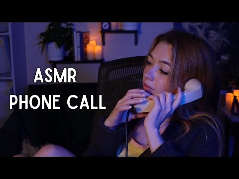 ASMR Phone call ❤ Call me to put you to sleep [soft spoken, LoFi, tapping and brushing]
