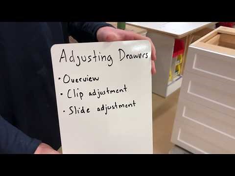 How to Adjust Cabinet Drawers