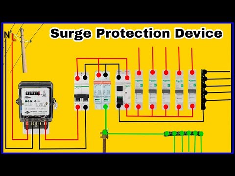 SPD Surge Protections Device Wiring Connection Diagram With Home Wiring || It's Electrical ||