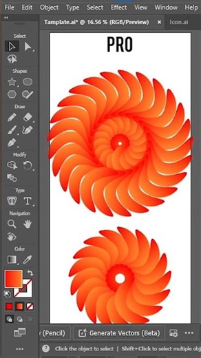 Adobe Illustrator 2025 – Gradient Flower Shape Design Tutorial | Illustrator Tips for Beginners
