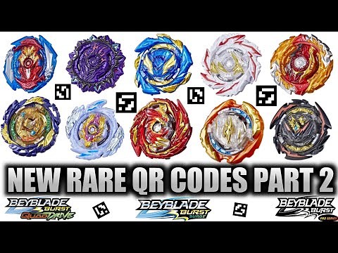 NEW RARE BEYBLADE QR CODES BEYBLADE BURST QD APP PART 2