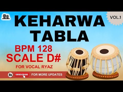 Keharwa Tabla Loops BPM 128 Scale D# Taal Mala Tabla Studio