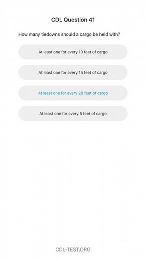 CDL Practice Test 2023 #41: Questions and Correct Answers