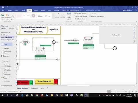 Process Simulation in Microsoft VISIO
