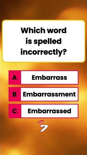 Only 1% Know 🤯 Which Word Is Spelled Incorrectly? 📚🧠 | Spelling Quiz Challenge #SpellingQuiz #GKQuiz