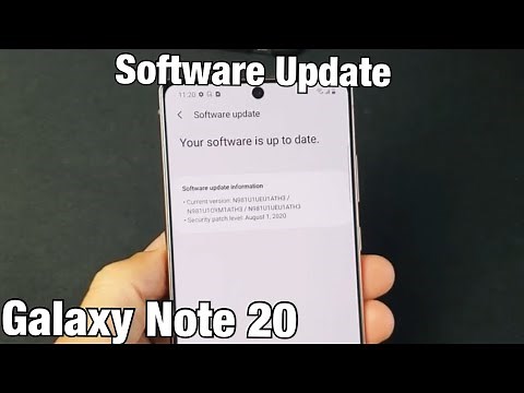 Galaxy Note 20: How to Update System Software to Latest Version
