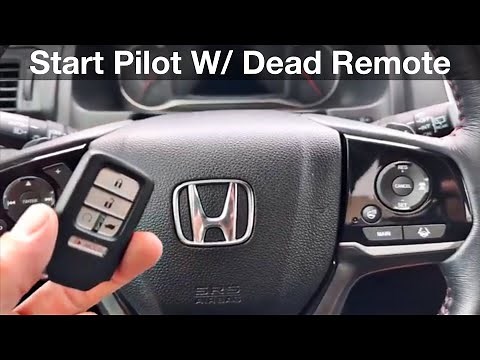2016 - 2023 Honda Pilot How to start with a dead fob remote / remote not detected