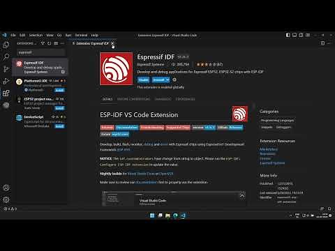 ESP32 - How to install ESP-IDF using Visual Studio Code
