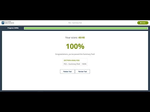 PE 2 - Python Part 2 Summary Test || Python Essentials 2