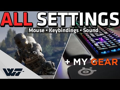 ALL MY SETTINGS - Mouse/Keybindings/Sound + MY GEAR - PUBG