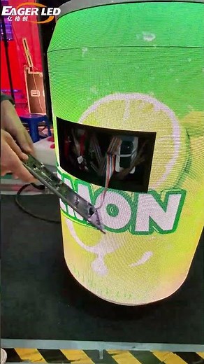 Installation process of modular LED can screen modules.#ledscreen #ledvideowall #ledboard #eagerled
