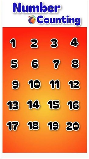1 to 20 number counting song #staylittlechannel #kidslearning #counting