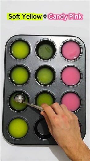 💛🎀 Soft Yellow + Candy Pink | Pastel Dream Blend Through Four Ratios #colorscope #colorsdancing