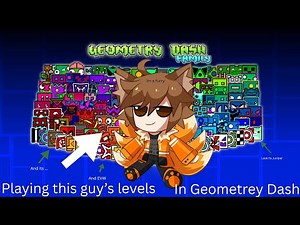 Playing GD Colon's levels in Geometrey Dash