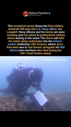 A Soldier’s Last Goodbye Underwater #history #army #usa