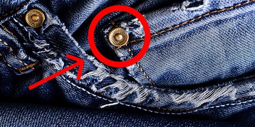 What those tiny rivets on your jeans are for