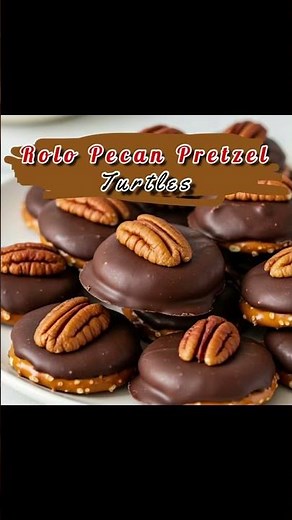 Rolo Pecan Pretzel Turtles #easyrecipes #candy #yummy
