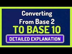 Converting Numbers From Base 2 to Base 10