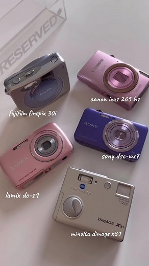 my cutest digicam collection!☁️ #fyp | Digital Camera