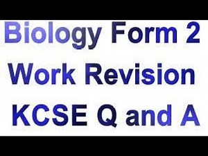 Biology Revision Form 2 | Exam 50 Marks | Ques & Ans | Biology Revision Work KCSE Past Paper Exam