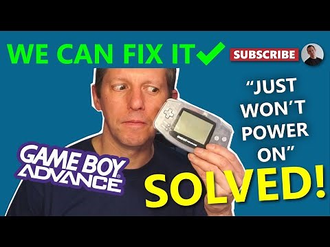 Gameboy Advance Won't Power On | How to Fix