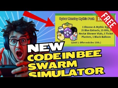 How to Get a FREE Cyber Monday Mythic Pack in Bee Swarm Simulator ✅ NEW BSS CODES 2025