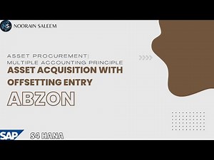 ABZON Asset Acquisition with Offsetting Entry | Multiple Accounting Principle in SAP S4HANA