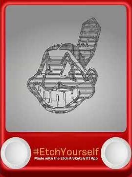 how to draw Chief wahoo